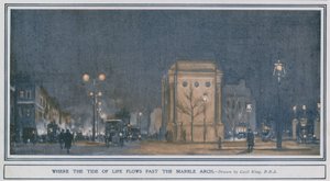 Où la marée de la vie passe devant Marble Arch - Cecil King