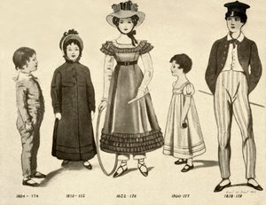 Vêtements pour enfants de 1800-1820, 1907, 1937 - Cecil W. Trout