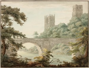 Cathédrale de Durham, vers 1800-1810 - Cecilia Priscilla Cooke