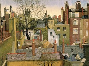Depuis une fenêtre au 45 Brook Street, Londres, W1 - Cedric Morris