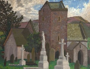 Église de Llangenith, Sud du Pays de Galles, vers 1930 - Cedric Morris