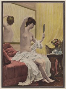 Femme à sa toilette du matin - Celestin Francois (after) Nanteuil