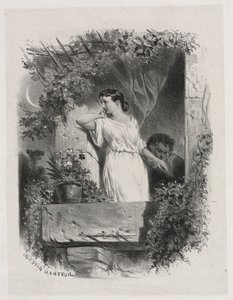 Sur le balcon - Celestin Francois Nanteuil