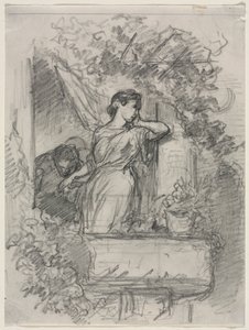 Sur le Balcon - Celestin Francois Nanteuil