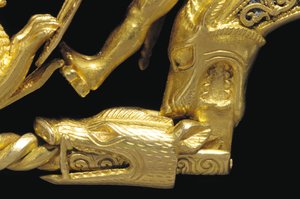 Fibule de guerrier La Tène très importante, (détail) - Celtic