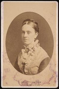 Portrait de Lady Frances Anna Blandy Thomson, Baronne Kelvin 1837-1916, 1876