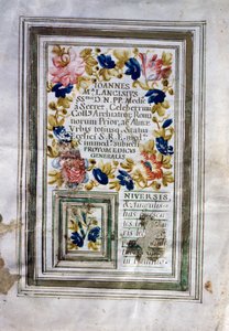 Diplôme de médecine délivré à Rome par Giovanni Maria Lancisi (1654-1720) - Central Italian School