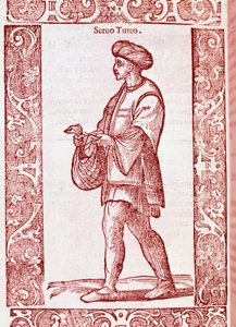 « Costume de serf turc » de « Degli habiti antichi e moderni » 1590 (gravure) - Cesare (after) Vecellio