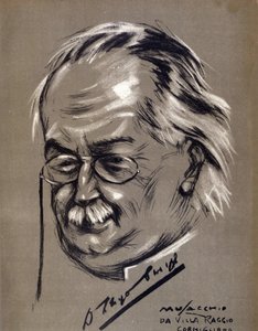 David Lloyd George (1863-1945), homme politique britannique. Caricature de Cesare Musacchio (né en 1882)