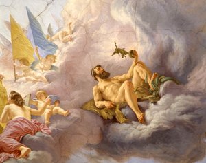 Détail du plafond (détail) - Cesare Mariani