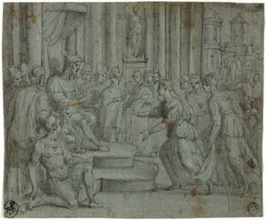 Salomon recevant la reine de Saba - Cesare Rossetti