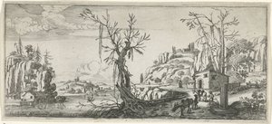 Paysage avec voyageurs et ânes de bât - Chaerles de Hooch