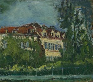 Paysage avec maison, vers 1934