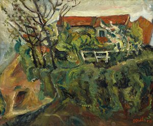 Maisons dans un paysage, vers 1918-1919 - Chaim Soutine