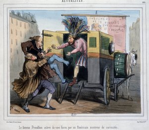 Le célèbre Proudhon, enlevé par un spectacle de curiosités américain - Amédée de Noé