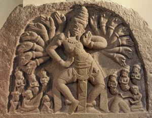Shiva dansant à seize bras - Cham School