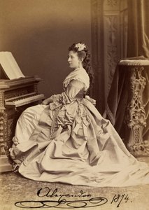 Portrait de la Grande-Duchesse Alexandra Iosifovna de Saxe-Altenbourg - Charles Bergamasco