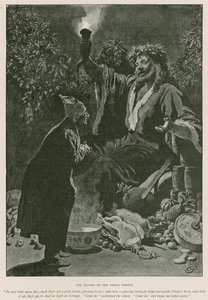 Illustration pour Un chant de Noël de Charles Dickens - Charles (after) Green