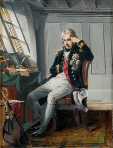 Le vicomte Horatio Nelson (1758-1805), avant la bataille de Trafalgar, 21 octobre 1805, vers 1854