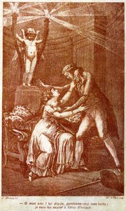 Illustration pour « Les Liaisons dangereuses » roman épistolaire de Choderlos de Laclos (1741-1803) (gravure) - Charles (after) Monnet