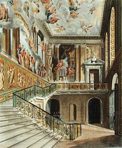 Le grand escalier du palais de Hampton Court de 