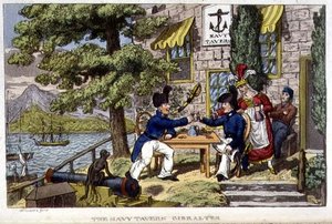 La taverne de la marine, Gibraltar, planche de 