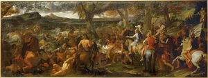 Alexandre et Porus - Alexandre le Grand et Porus, roi des Indes ... - Charles (studio of ) Le Brun