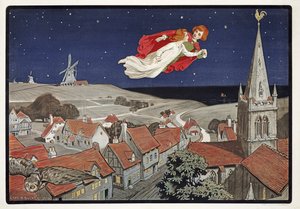 Peter et Wendy volant de Peter Pan par J M Barrie, pub.1904