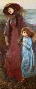 Portrait de Mme Muriel Waddington et de sa fille - Charles A. Buchel