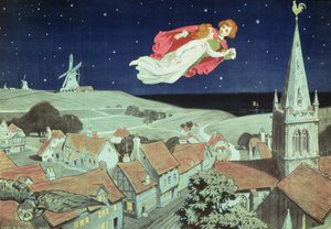 Affiche publicitaire pour la première production de 