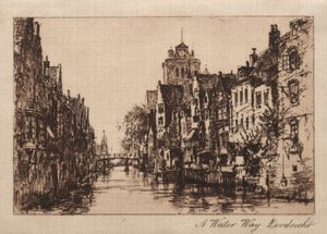 Une voie navigable, Dordrecht - Charles A. Vanderhoof
