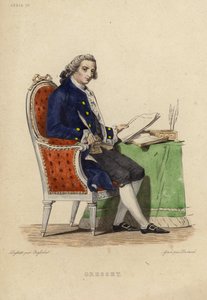 Portrait de Jean Baptiste Gresset - Charles Abraham Chasselat