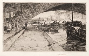 Sous le Pont Marie, Paris, 1887