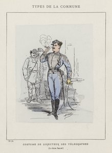 Costume de Directeur des Télégraphes, Le citoyen Pauvert - Charles Albert d Arnoux Bertall