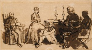 Une soirée chez les Combes, 1850-1851 - Charles Allston Collins