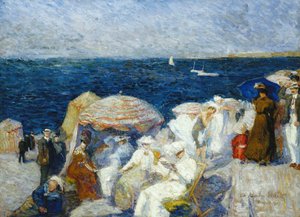 Sur la plage, Dieppe, 1907 - Charles Andre Fridit