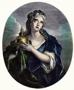 Adrienne Lecouvreur (1692-1730), actrice française dans le rôle de « Cornélie » dans « Mort de Pompée » de Pierre Corneille
