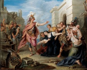 Andromaque et Pyrrhus - Charles Antoine Coypel