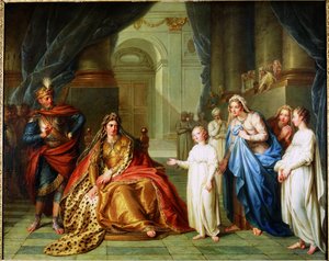Athalie et Joas - Charles Antoine Coypel