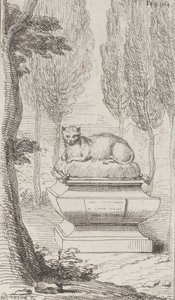 Chat sur une tombe, 1714-52 - Charles Antoine Coypel