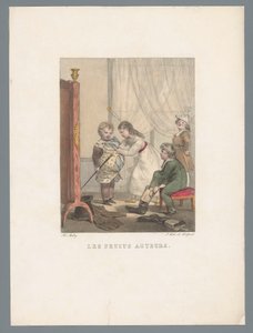 Enfants se déguisant avec le costume d