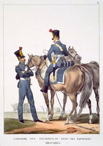Uniforme des Escadrons du Train des Équipages Militaires, de 