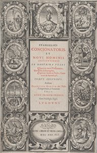 Frontispice pour Evangelicus Concionatoris, et Novi Hominis Institutionis (1622) - Charles Audran