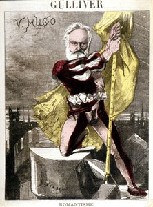 Caricature de Victor Hugo par Georges Montbard (1841-1905). "Gulliver - Romantisme" - Charles Auguste Loye