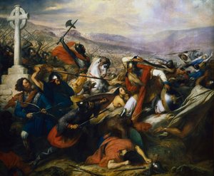 Bataille de Poitiers, France, 732 - Charles Auguste Guillaume Steuben