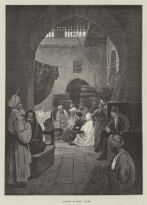 Marché aux tapis, Le Caire - Charles Auguste Loye