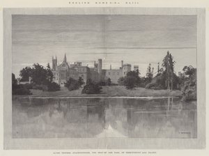 Maisons anglaises, Alton Towers, Staffordshire, le siège du comte de Shrewsbury et Talbot - Charles Auguste Loye