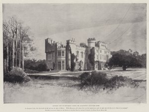 La vie de William Ewart Gladstone, une autre vue du château de Hawarden, la maison préférée de M. Gladstone