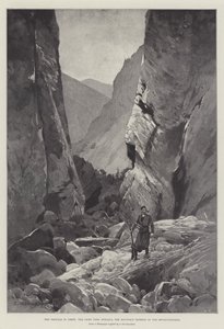 Les troubles en Crète, le col principal, Sphakia, le refuge montagneux des révolutionnaires - Charles Auguste Loye