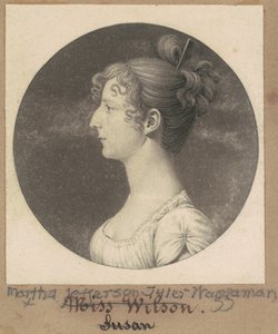 Martha Jefferson Tyler Waggaman - Charles B. J. Févret de Saint Mémin